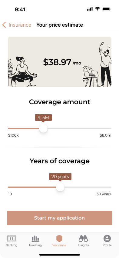 A screenshot of Ladder's Quoter API