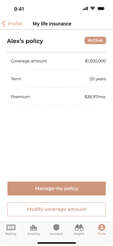 A screenshot of Ladder's Account Manager API